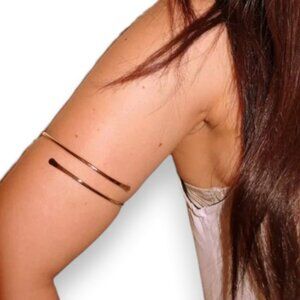 Silver Multi Wrap Arm Cuff Bracelet- NEW